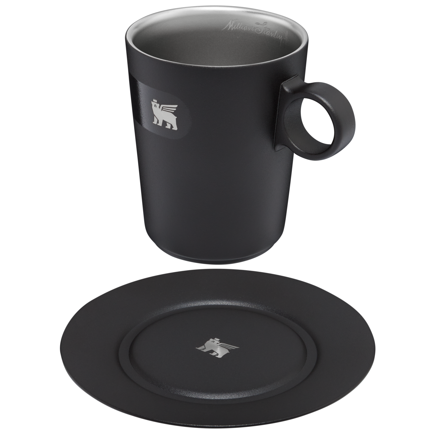 The DayBreak Café Latte Cup & Stillness Saucer | 10.6 OZ - Hydration Made Easy