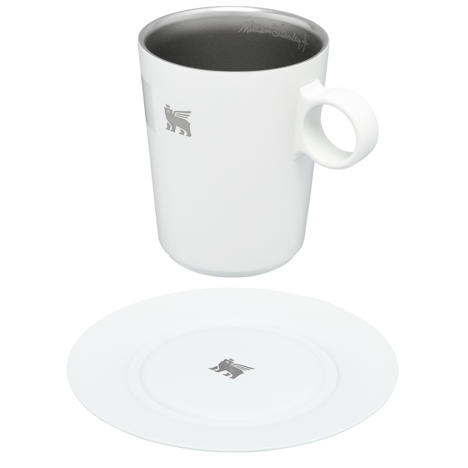 The DayBreak Café Latte Cup & Stillness Saucer | 10.6 OZ - Hydration Made Easy