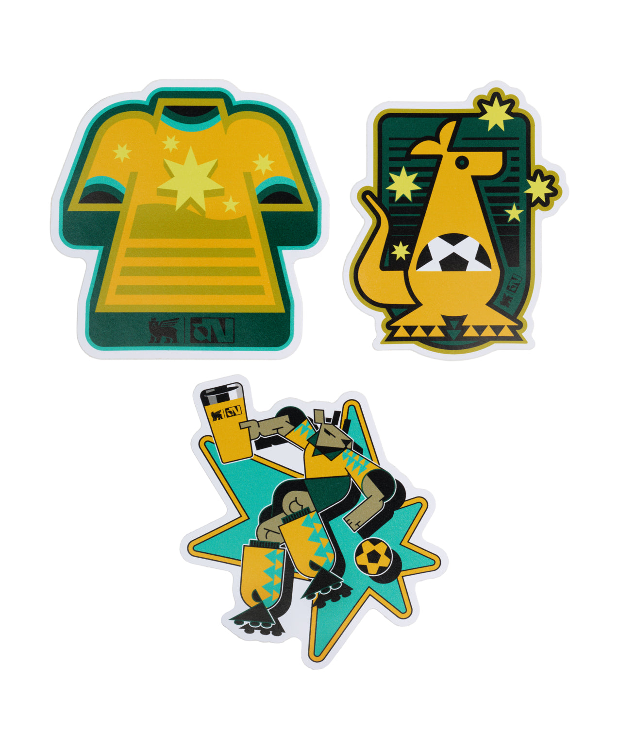 Stanley 1913 x Australia Fútbol Artist Sticker Pack - Keep Your Stanley Ready