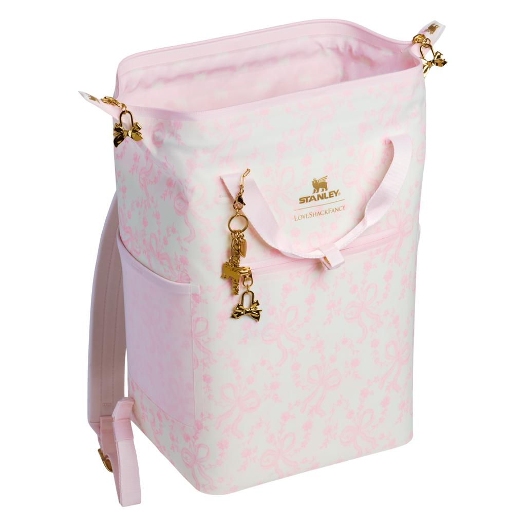Stanley 1913 x LoveShackFancy Holiday All Day Madeleine Mini Cooler Backpack | 20 Can | 14 QT | 13.2 L - Made for Your Day