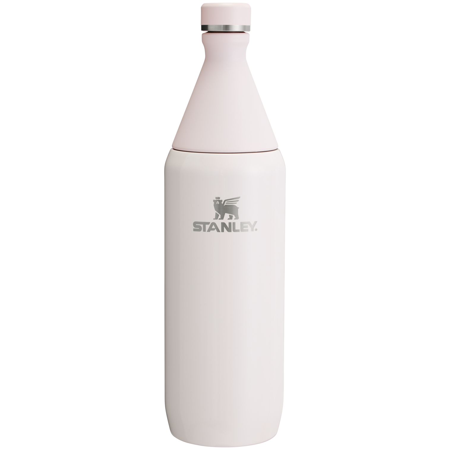 Stanley Leak Proof 34 OZ All Day Slim Bottle  with removable collar in Rose Quartz Gloss