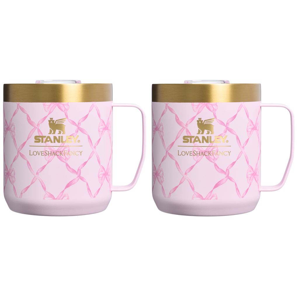 Stanley 1913 x LoveShackFancy Holiday Everyday Camp Mug Set | 12 OZ - Fresh Water Daily