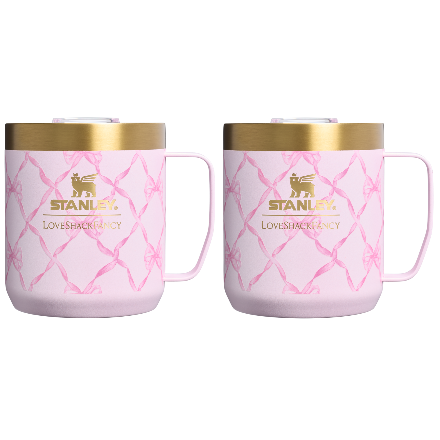 Stanley 1913 x LoveShackFancy Holiday Everyday Camp Mug Set | 12 OZ - Fresh Water Daily