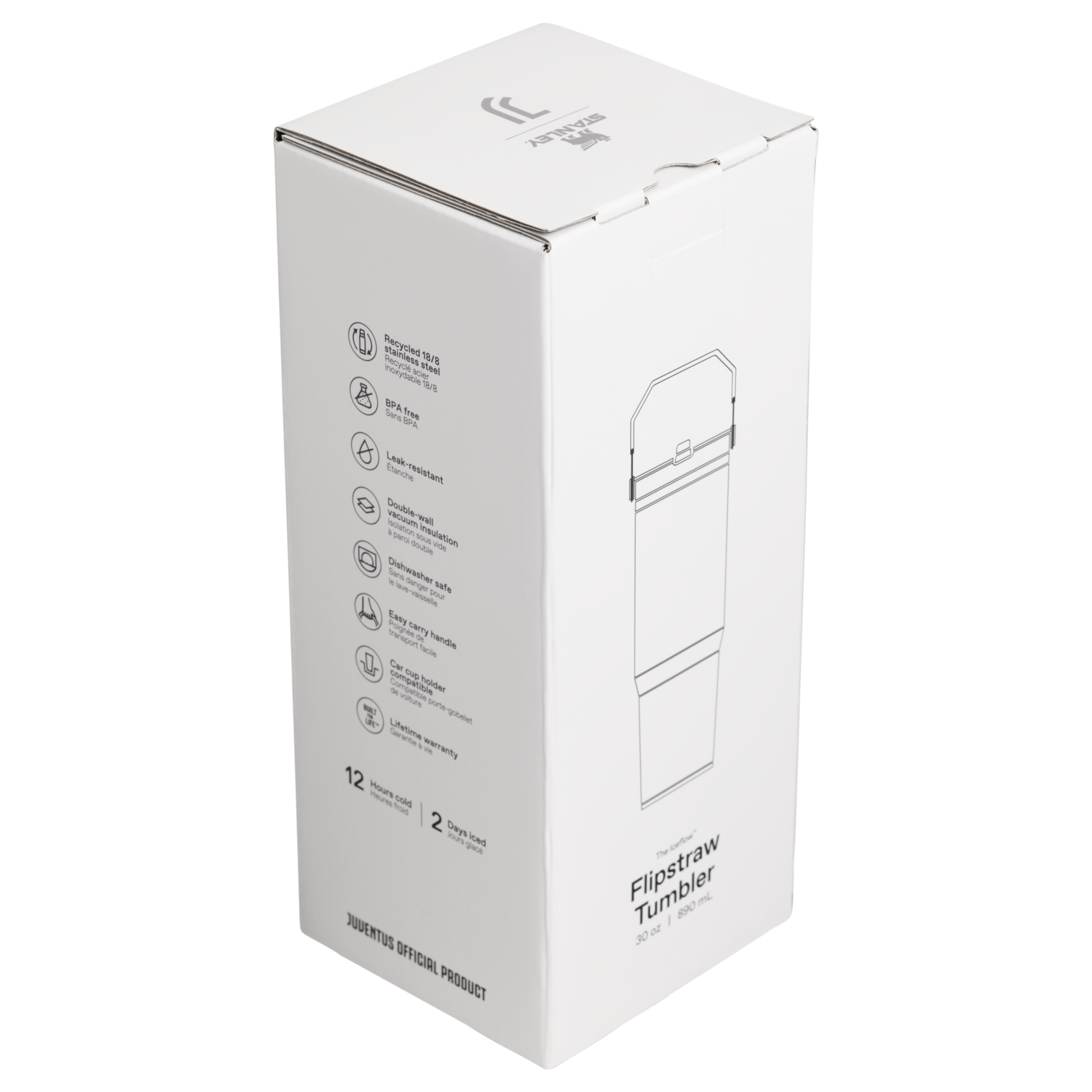 Stanley 1913 x Juventus The IceFlow™ Flip Straw 2.0 Tumbler | 30 OZ - More Daily Hydration
