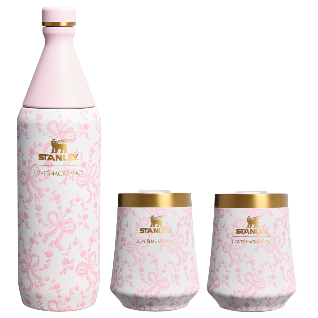 Stanley 1913 x LoveShackFancy Holiday Reserve All Day Wine Set | 34 OZ | 11 OZ - Simple Drinkware Upgrade
