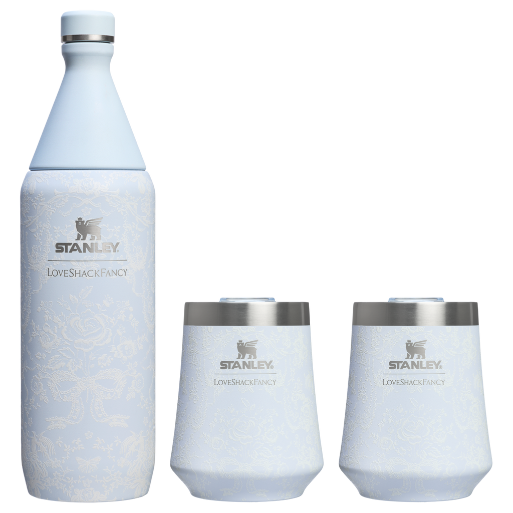 Stanley 1913 x LoveShackFancy Holiday Reserve All Day Wine Set | 34 OZ | 11 OZ - Simple Drinkware Upgrade