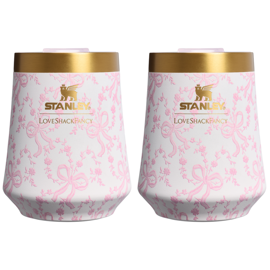 Stanley 1913 x LoveShackFancy Holiday The Reserve Wine Tumbler Set | 11 OZ (2-pack) - Carry Your Way