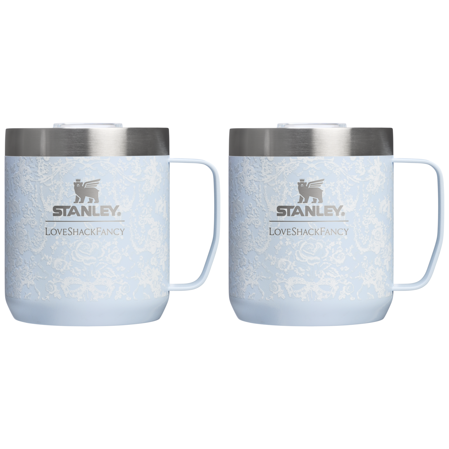 Stanley 1913 x LoveShackFancy Holiday Everyday Camp Mug Set | 12 OZ - Fresh Water Daily