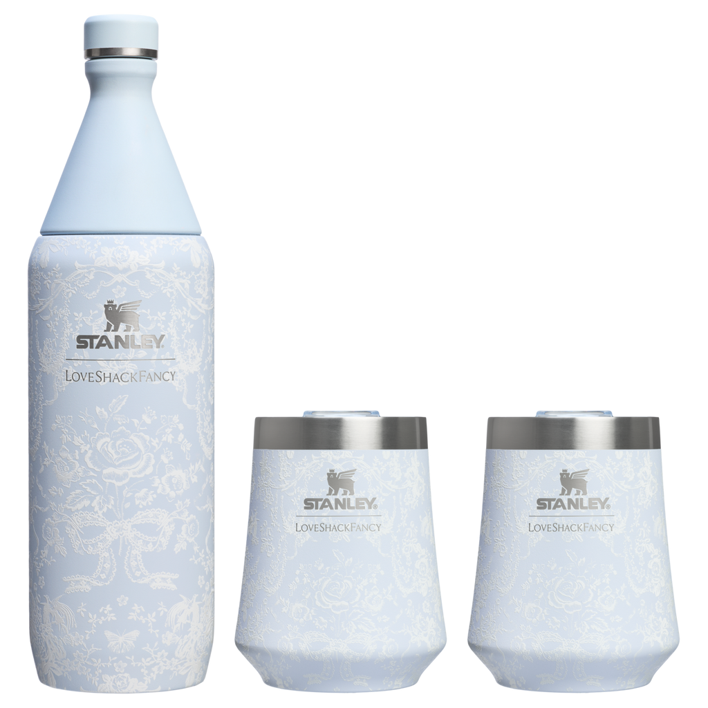 Stanley 1913 x LoveShackFancy Holiday Reserve All Day Wine Set | 34 OZ | 11 OZ - Simple Drinkware Upgrade