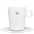 The DayBreak Café Latte Cup & Stillness Saucer | 10.6 OZ - Hydration Made Easy